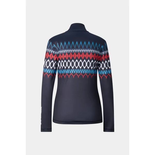 Bogner Beline First Layer in Navy, Red and White, view 2 | Long Sleeve | Coveti