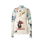 Bogner Beline First Layer in Off White and Light Blue | Long Sleeve | Coveti