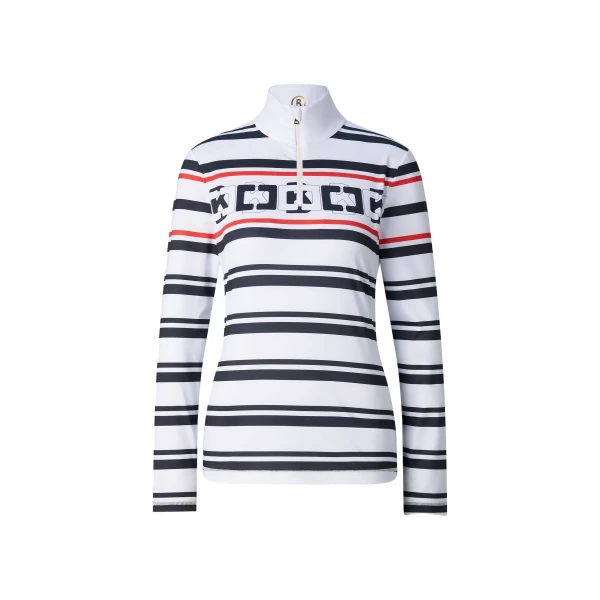 Bogner Beline First Layer in White and Black | Long Sleeve | Coveti