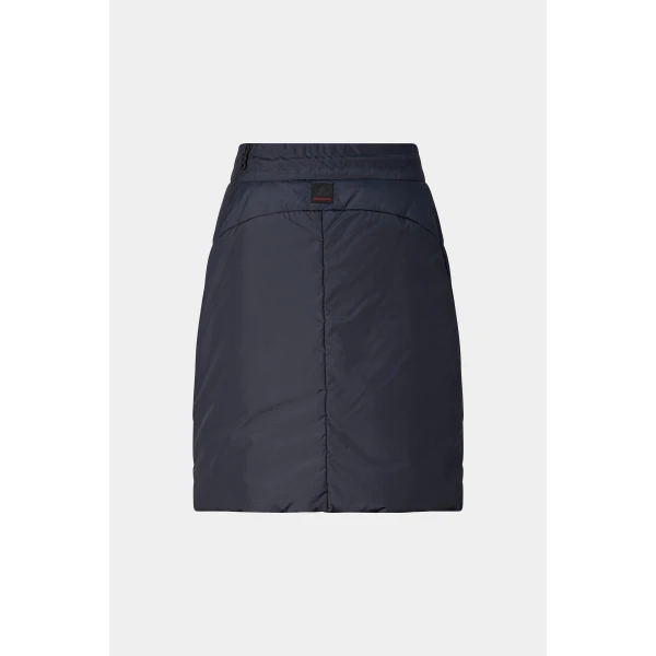 Bogner Belva Functional Quilted Skirt in Navy, view 2 | Midi Skirts | Coveti
