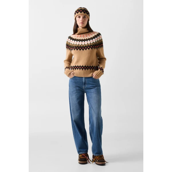 Bogner Bina Barrel Fit Jeans in Denim Blue, view 5 | Denim | Coveti