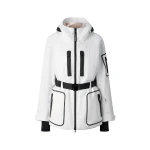 Bogner Bond Ski Jacket in White and Black | Jackets | Coveti