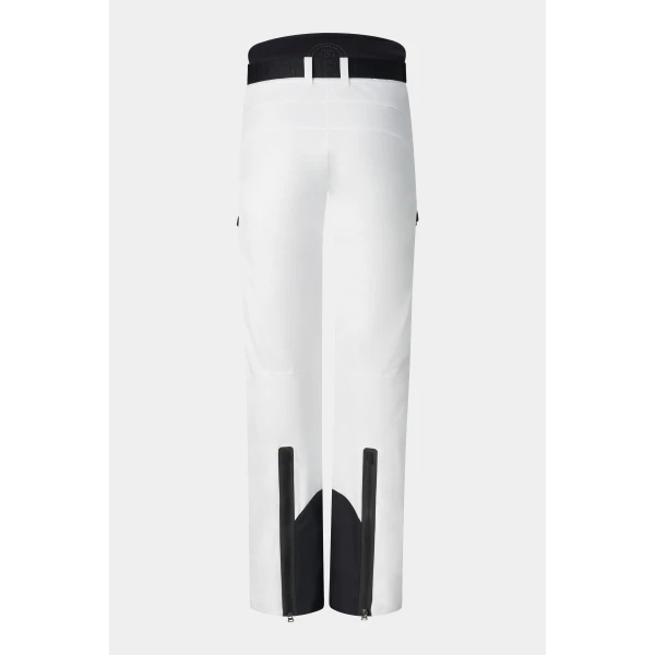 Bogner Bond Ski Trousers in Off White and Black, view 2 | Pants | Coveti