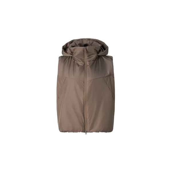Bogner Bonny Quilted Waistcoat in Taupe | Vests | Coveti