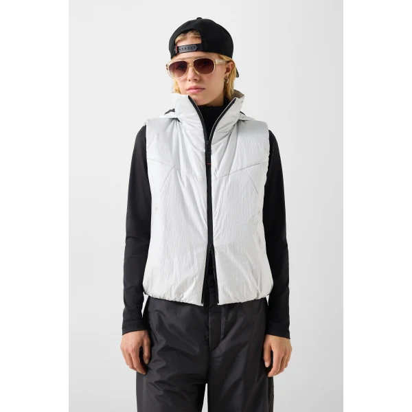 Bogner Bonny Waistcoat in Light Grey, view 4 | Vests | Coveti