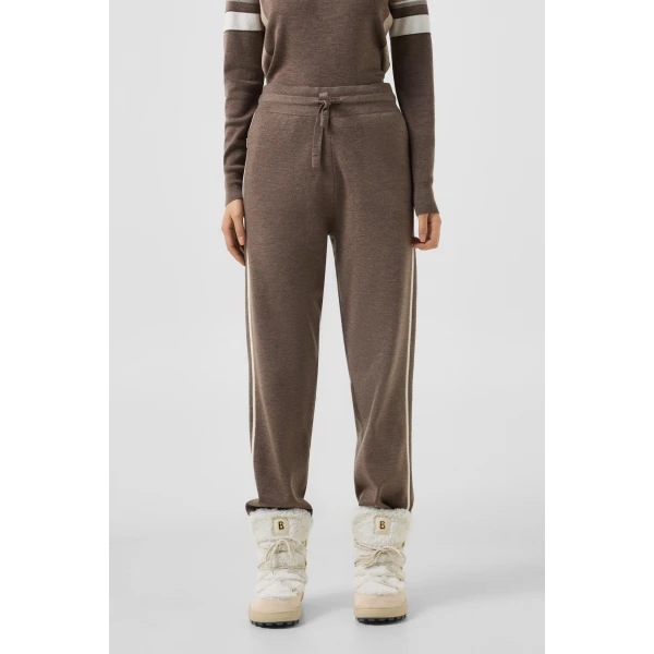 Bogner Calotta Knitted Trousers in Hazel, view 3 | Pants | Coveti