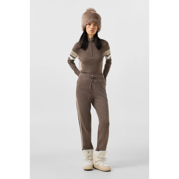 Bogner Calotta Knitted Trousers in Hazel, view 5 | Pants | Coveti