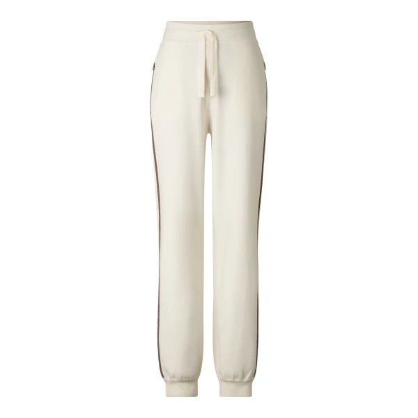 Bogner Calotta Knitted Trousers in Off White | Pants | Coveti