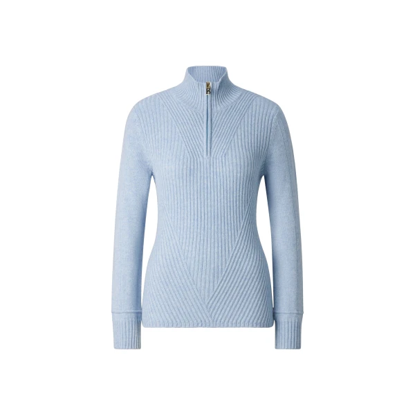 Bogner Camila Cashmere Jumper in Light Blue | Sweaters | Coveti