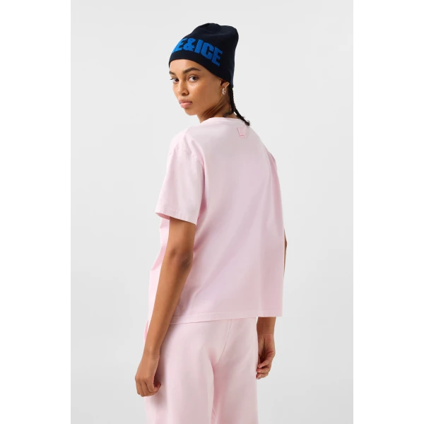Bogner Cara Cotton T-Shirt in Pink, view 4 | T-shirts | Coveti