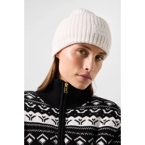 Bogner Carolyn Norwegian-Style Knit Jacket in Black, view 6 | Cardigan | Coveti