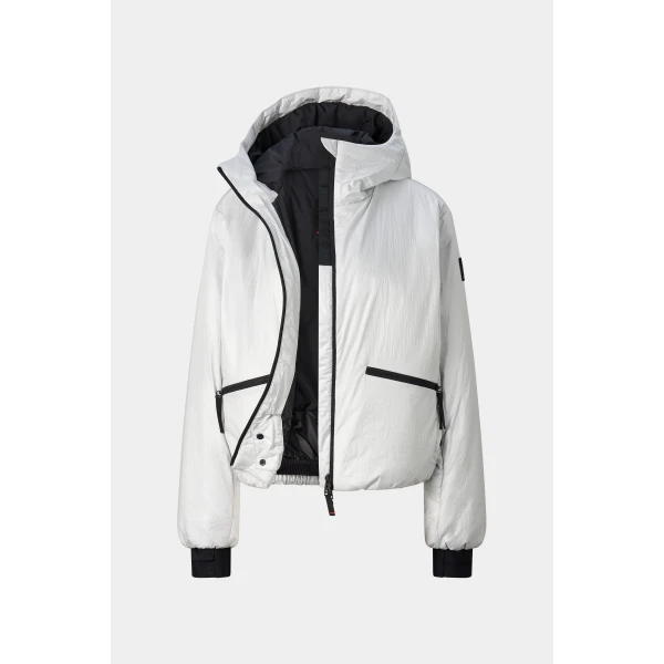 Bogner Celina Ski Jacket in Light Grey, view 2 | Jackets | Coveti