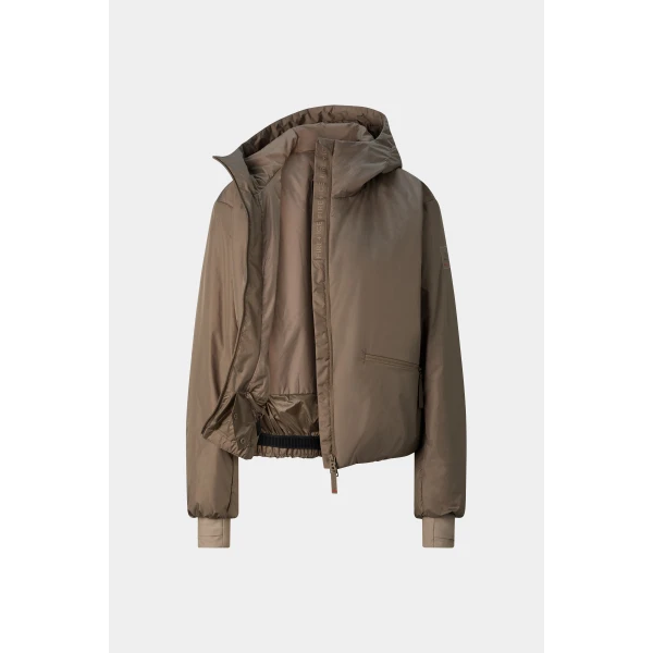 Bogner Celina Ski Jacket in Taupe, view 2 | Jackets | Coveti