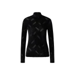 Bogner Cherie Velvet Long-Sleeved Top in Black | Long Sleeve | Coveti