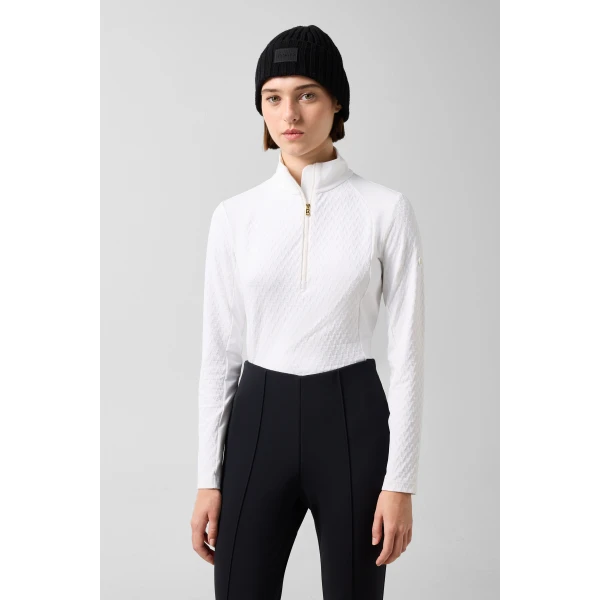 Bogner Claya First Layer in Off White, view 3 | Long Sleeve | Coveti