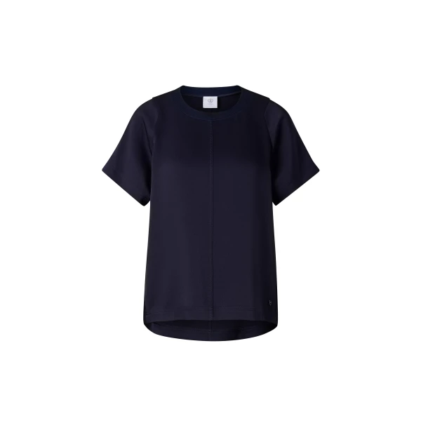 Dakota Satin Shirt in Navy