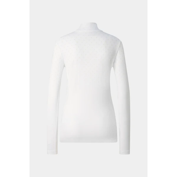 Bogner Davina First Layer in Off White and Gold, view 2 | Long Sleeve | Coveti