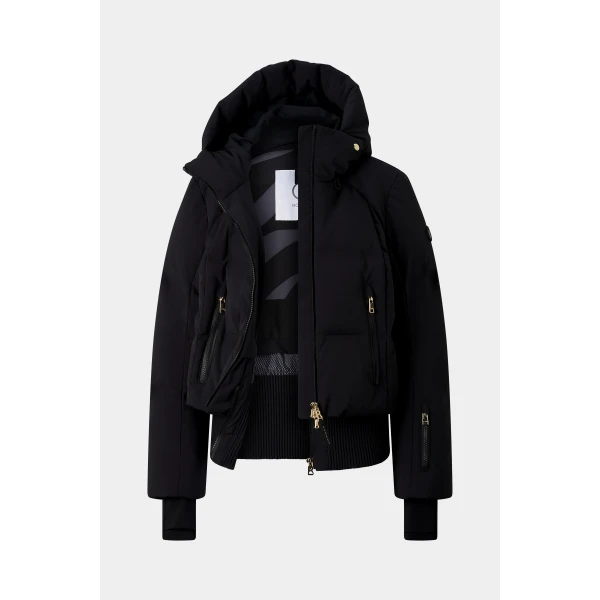 Bogner Dea Down Ski Jacket in Black, view 2 | Jackets | Coveti