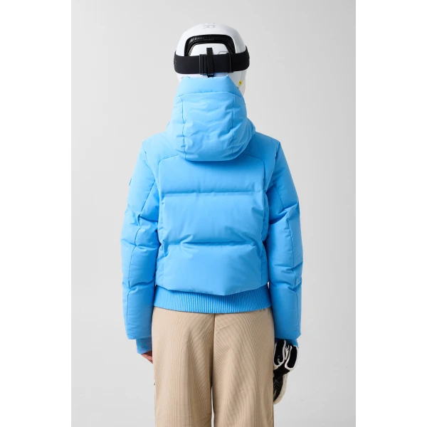 Bogner Dea Down Ski Jacket in Cyan-Blue, view 5 | Jackets | Coveti