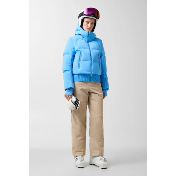 Bogner Dea Down Ski Jacket in Cyan-Blue, view 6 | Jackets | Coveti