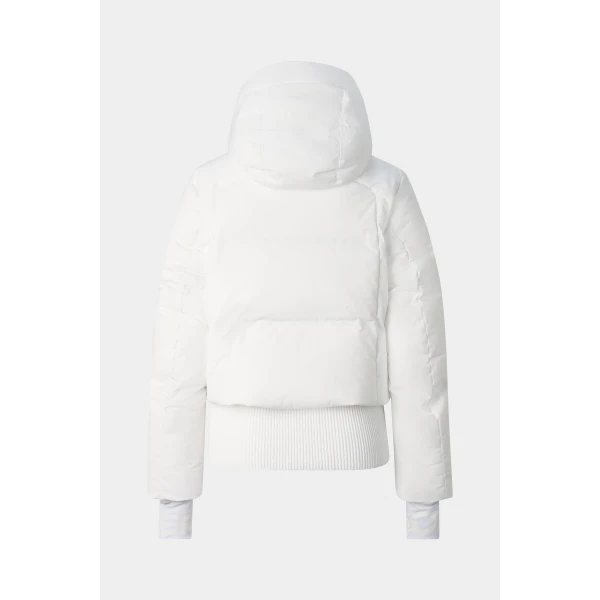 Bogner Dea Down Ski Jacket in Off White, view 3 | Jackets | Coveti