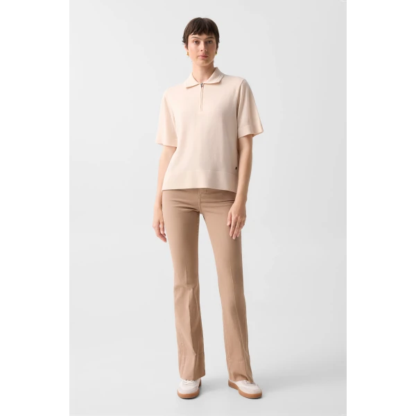 Bogner Devin Flared Fit Jeans in Camel, view 5 | Denim | Coveti