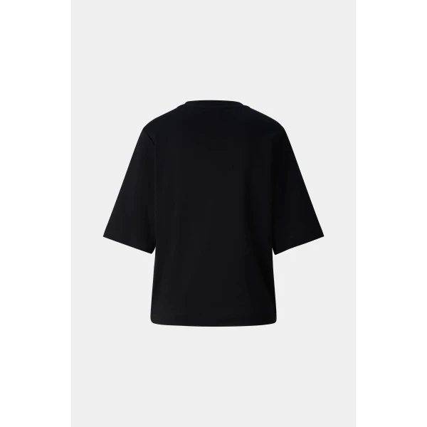 Bogner Dorothy Cotton T-Shirt in Black, view 2 | T-shirts | Coveti
