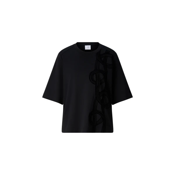 Bogner Dorothy Cotton T-Shirt in Black | T-shirts | Coveti