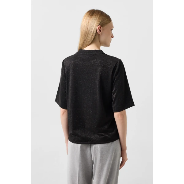 Bogner Dorothy Jersey T-Shirt in Black, view 4 | T-shirts | Coveti
