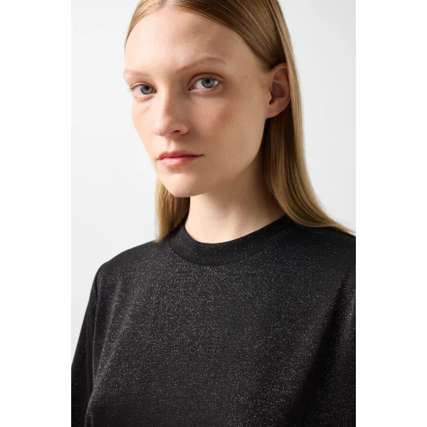 Bogner Dorothy Jersey T-Shirt in Black, view 6 | T-shirts | Coveti