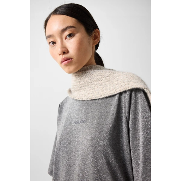 Bogner Dorothy Jersey T-Shirt in Grey, view 6 | T-shirts | Coveti