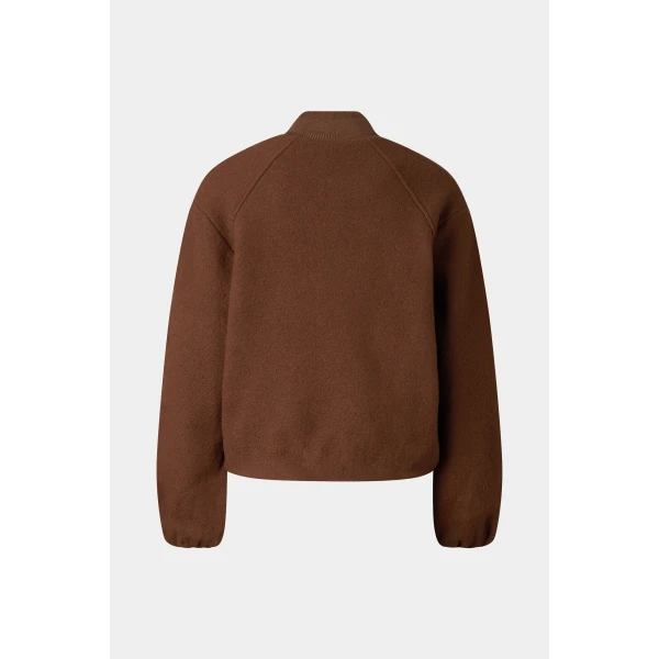 Bogner Editha Woollen Blouson in Brown, view 3 | Jackets | Coveti