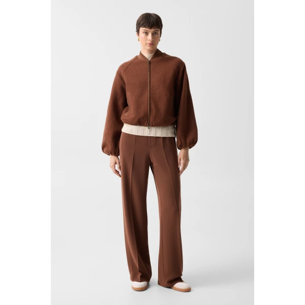 Bogner Editha Woollen Blouson in Brown, view 6 | Jackets | Coveti