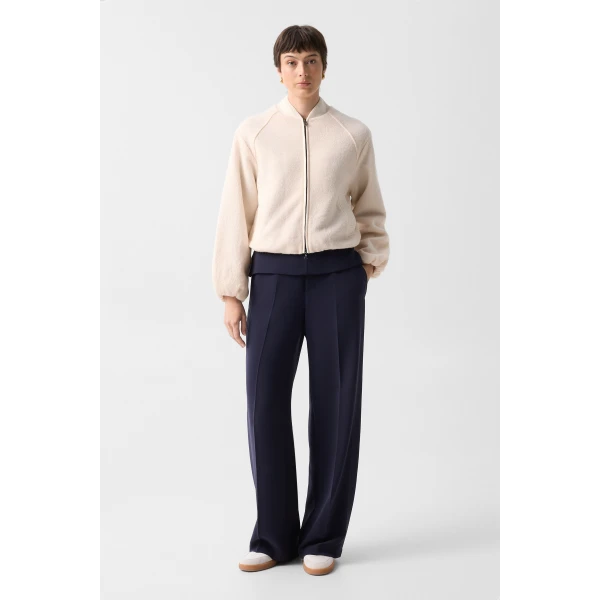 Bogner Editha Woollen Blouson in Cream, view 4 | Jackets | Coveti