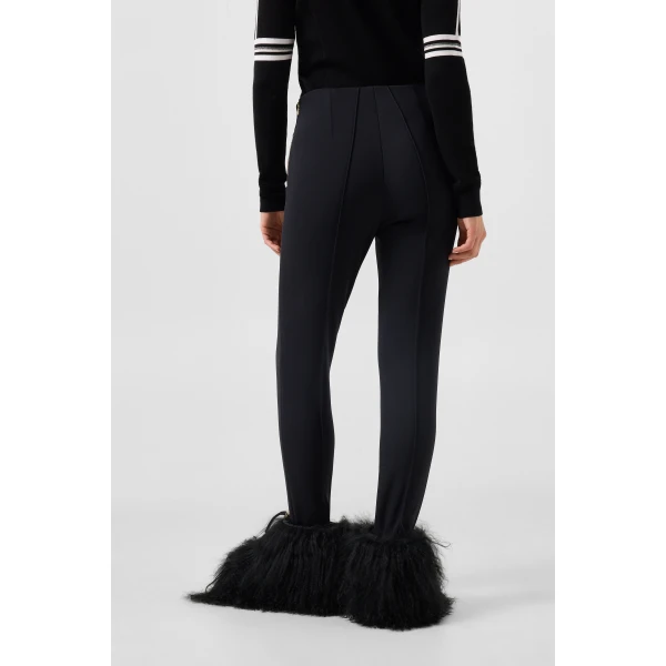 Bogner Elaine Softshell Stirrup Trousers with Gussets in Black, view 4 | Pants | Coveti