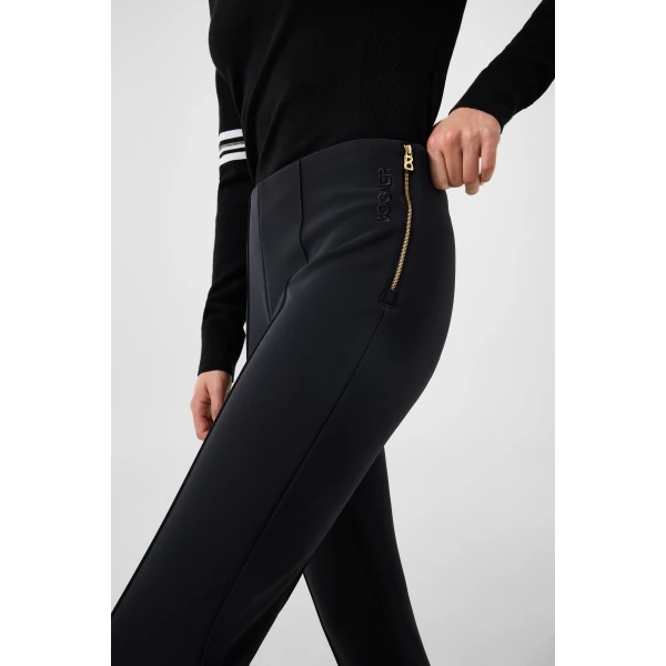 Bogner Elaine Softshell Stirrup Trousers with Gussets in Black, view 6 | Pants | Coveti