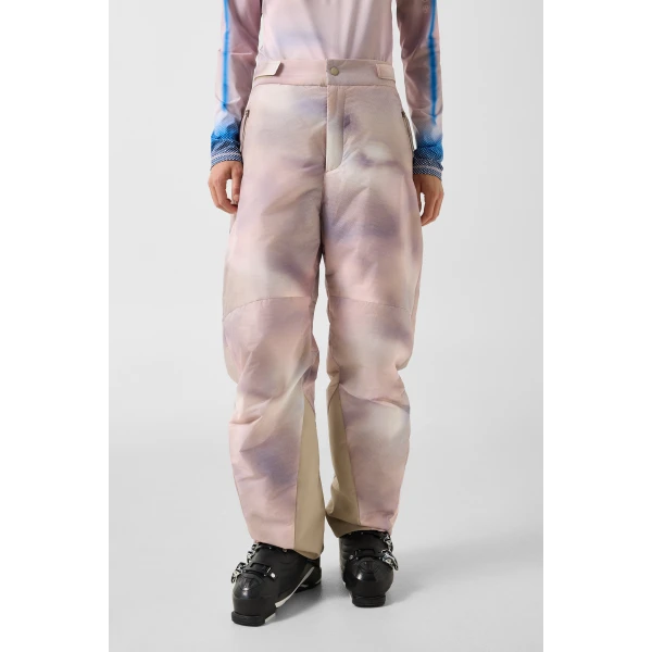 Bogner Eliani Ski Trousers in Pink, Purple and Beige, view 3 | Pants | Coveti