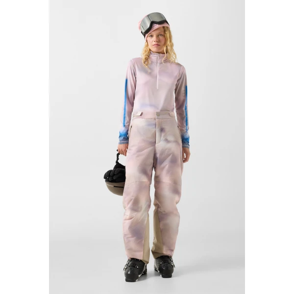 Bogner Eliani Ski Trousers in Pink, Purple and Beige, view 5 | Pants | Coveti