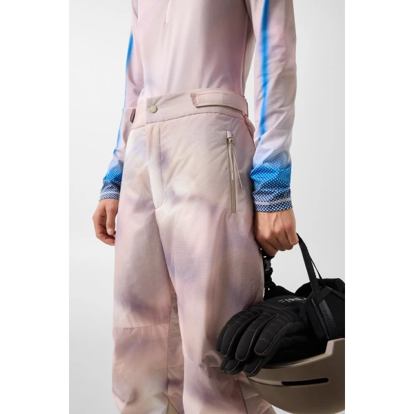 Bogner Eliani Ski Trousers in Pink, Purple and Beige, view 6 | Pants | Coveti