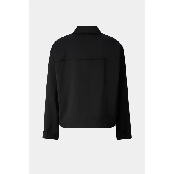 Bogner Elody Virgin Wool Blouse in Black, view 2 | Blouse | Coveti