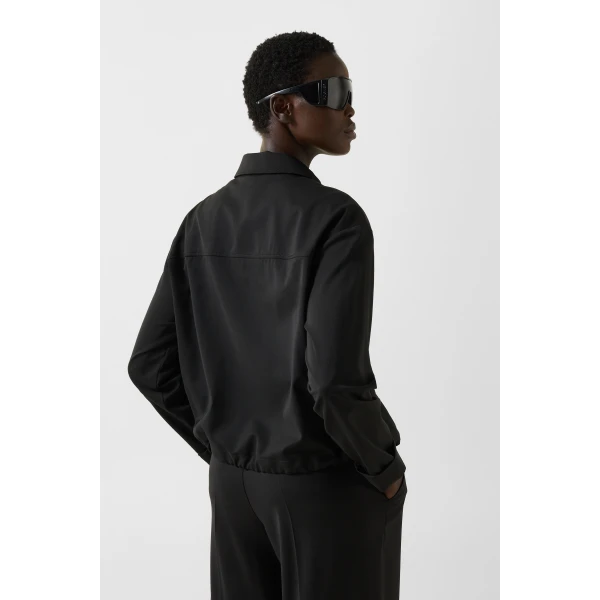 Bogner Elody Virgin Wool Blouse in Black, view 4 | Blouse | Coveti
