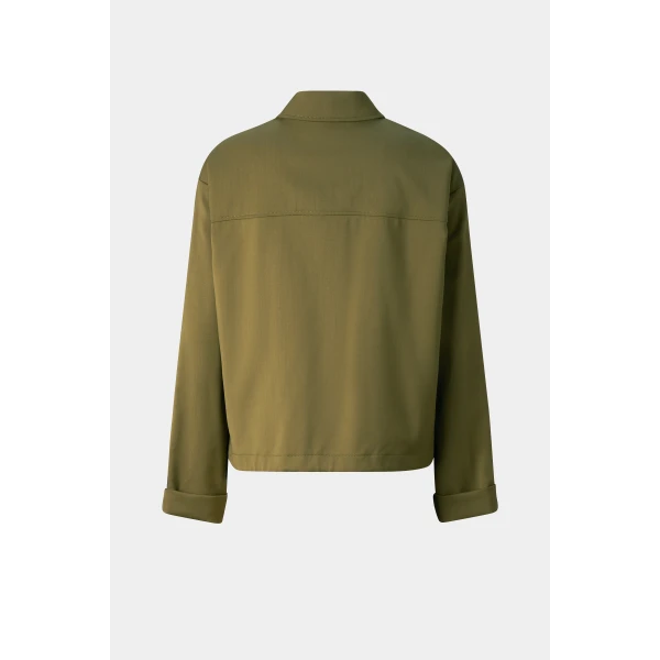 Bogner Elody Virgin Wool Blouse in Olive, view 2 | Blouse | Coveti