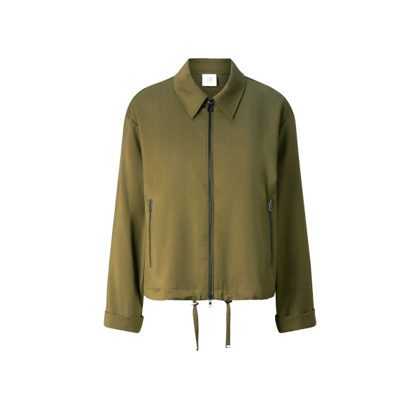 Elody Virgin Wool Blouse in Olive