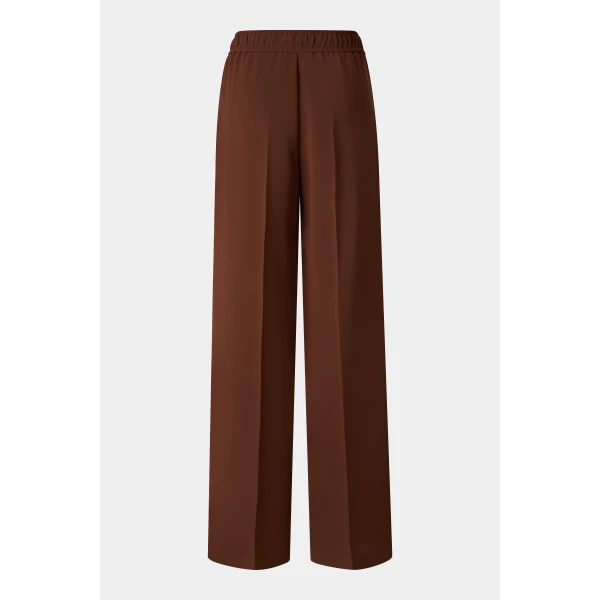 Bogner Enny Crepe Trousers in Brown, view 2 | Tailored pants | Coveti