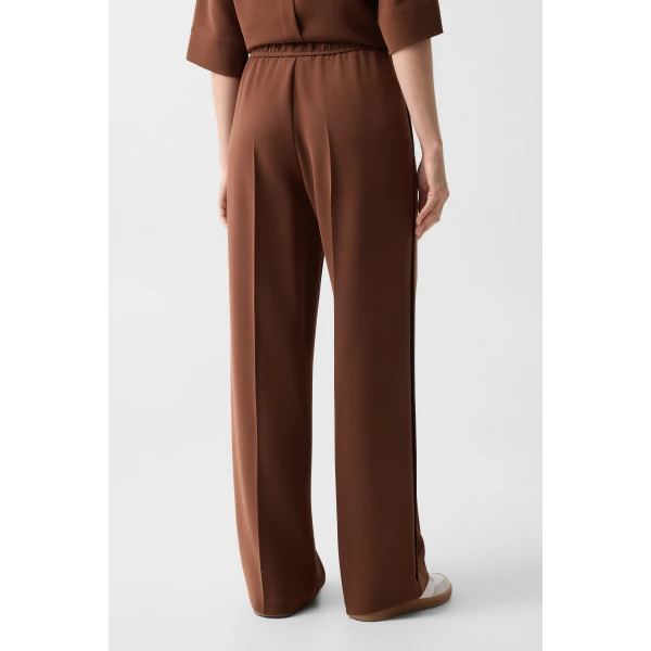 Bogner Enny Crepe Trousers in Brown, view 4 | Tailored pants | Coveti