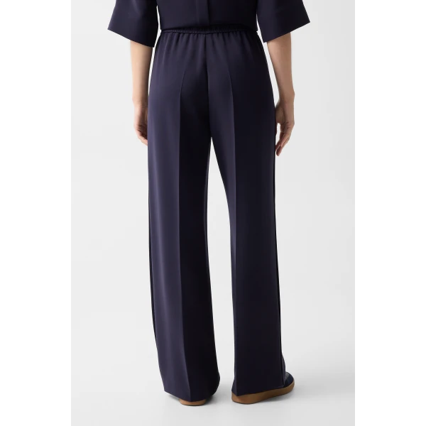 Bogner Enny Crepe Trousers in Navy, view 4 | Tailored pants | Coveti