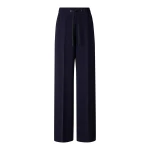 Bogner Enny Crepe Trousers in Navy | Tailored pants | Coveti