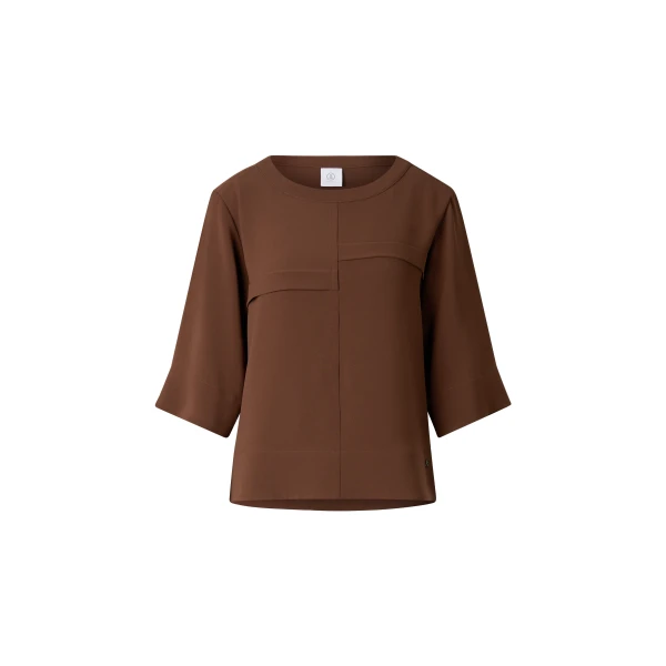 Enrica Crêpe Shirt in Brown