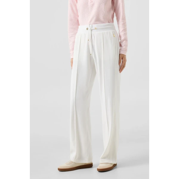 Bogner Felice Velvet Trousers in Off White, view 3 | Sweatpants | Coveti