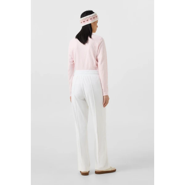 Bogner Felice Velvet Trousers in Off White, view 4 | Sweatpants | Coveti